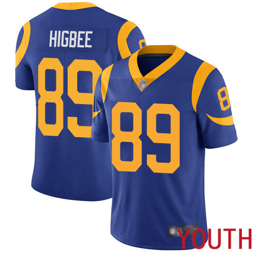 Los Angeles Rams Limited Royal Blue Youth Tyler Higbee Alternate Jersey NFL Football #89 Vapor Untouchable->women nfl jersey->Women Jersey